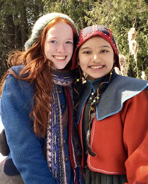 Kiawentiio tarbell is a child actor who has worked in several american television shows. Kiawentiio Tarbell and Amybeth McNulty on set of Season 3 ...