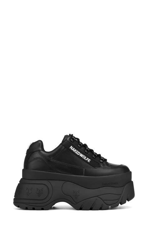 Naked Wolfe Sprinter Mega Platform Sneaker In Black Lyst