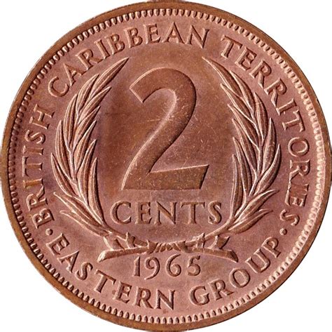 Her portrait has graced the front of more than 100 currencies from more than 20 countries and overseas territories. 2 Cents - Elizabeth II (1st portrait) - Eastern Caribbean ...
