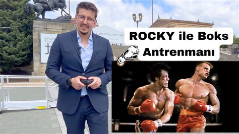 Rockynin Boks Ruhu Philly Sanat Müzesi Merdivenlerinde Efsane