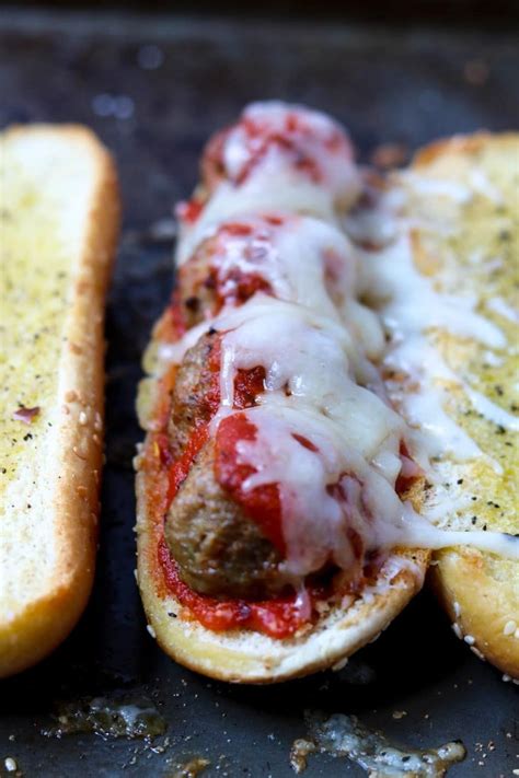 Easy Meatball Subs Recipe With Images Meatballs Easy Recipes