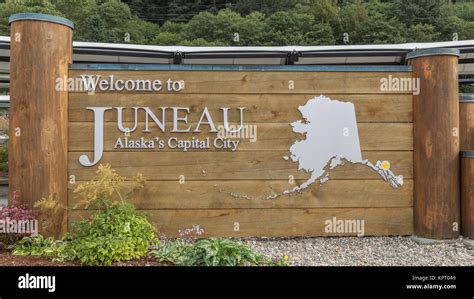 Juneau The Capital City Of Alaska Usa Stock Photo Alamy