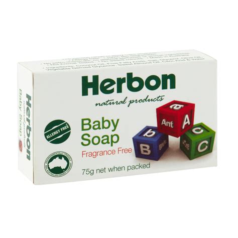 Baby Soap 75gm Fragrance Free Herbon Natural Products