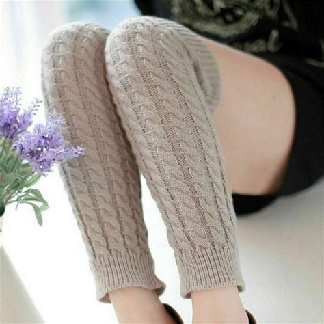 women ladies winter warm leg warmers cable knit knitted etsy uk leg warmers fashion winter