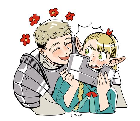 Marcille Donato And Laios Touden Dungeon Meshi Drawn By Findoworld