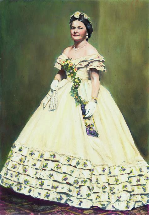 Color Illustration Of Mary Todd Lincoln Photograph By Bettmann Pixels