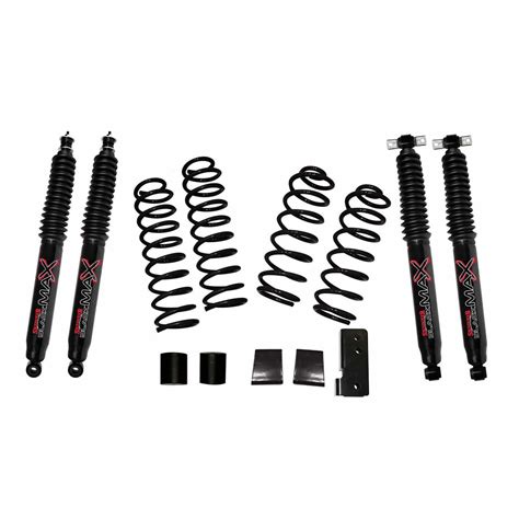 Softride Coil Spring Lift Kit 2 25 Inch Front And Rear Lift Wblack
