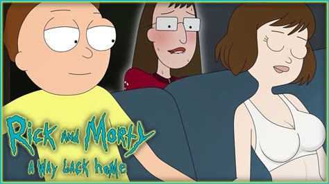 v f Rick and Morty A Way Back Home Уверенный Морти нарушает сухость женских трусиков