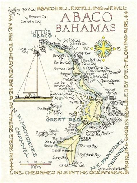 Abacos Bahamas Map Etsy Bahamas Map Bahamas Honeymoon Bahamas