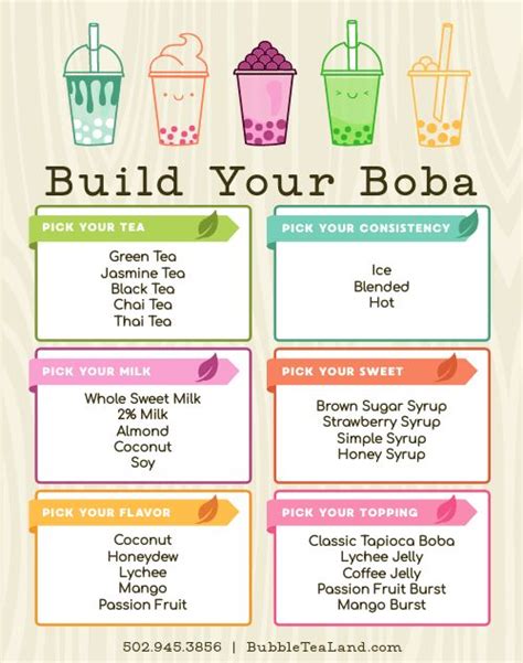 Build Your Boba Poster Template By Musthavemenus