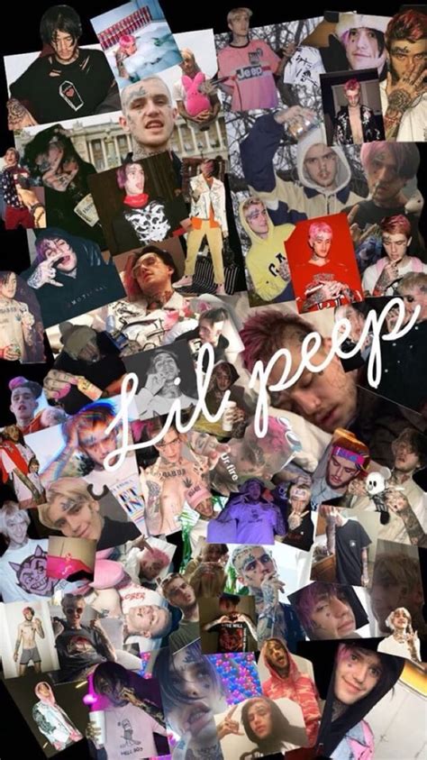 Lil Peep Aesthetic Collage Wallpapers Wallpaper Cave