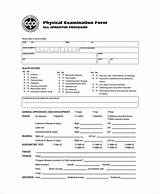 General Medical Physical Examination Form
