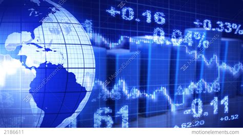 Download stock market images and photos. Globe And Graphs Blue Stock Market Loopable Backgr Stock ...