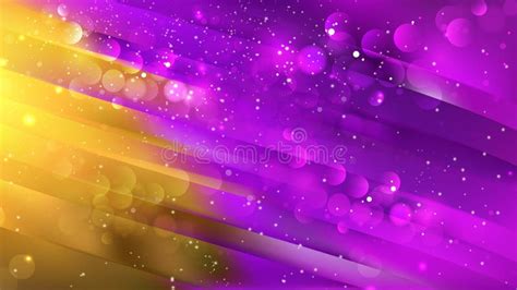 Abstract Purple And Gold Lights Background Stock Vector Illustration