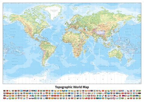 World Topographic Map Topographic Map Of Usa With States