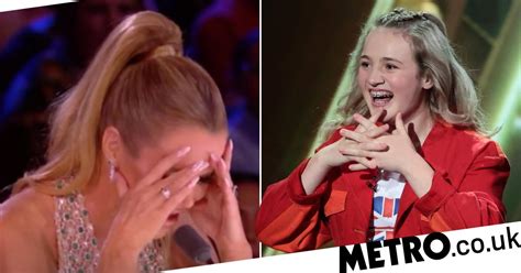 Britain S Got Talent Judge Amanda Holden Tells Teen Comedian Eva Abelie