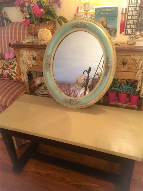 Painted My Antique Mirror In French Country Shabby Chic Country