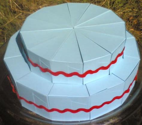 Handmade Paper Heaven Blue Paper Cake Tort Din Hartie Albastru