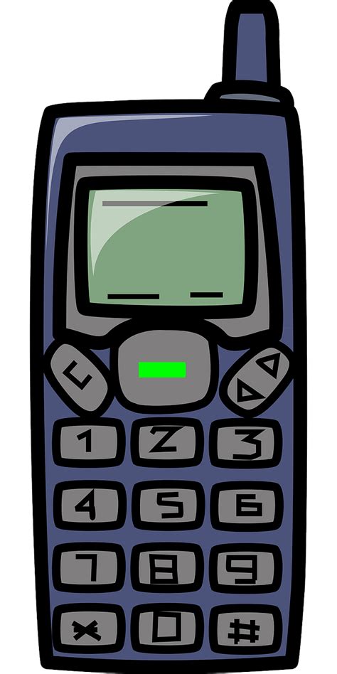 Download High Quality Phone Clipart Cell Transparent