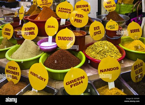 South Africa Durban A Shop In The Indian Victoria Street Market Stock