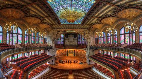 Barcelona Spain Catalonia Concert Hall 2017 Bing Desktop Wallpapers