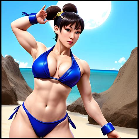 Chun Li Con Un Bikini Arthubai