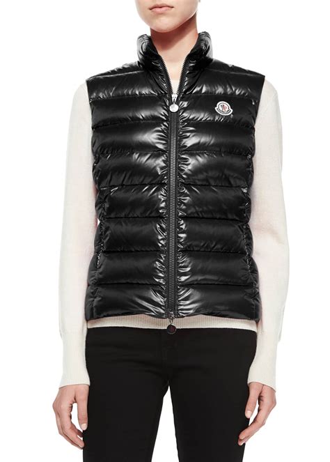 Moncler Ghany Shiny Quilted Puffer Vest Bergdorf Goodman