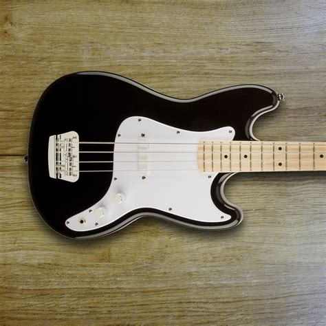 Fender Squier Bronco Bass Black Tanne Bass Corner