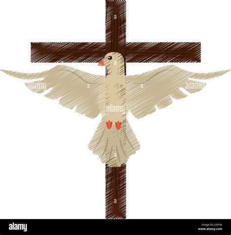 Drawing Holy Spirit Cross Stock Vector Image And Art Alamy