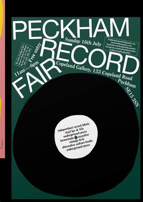 Peckham Record Fair Jeanphilippebretin Graphic Design Print