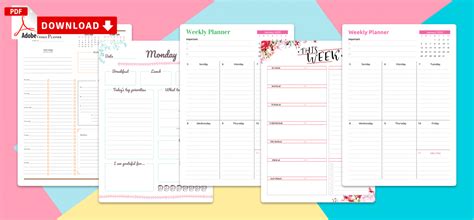 Download free printable 2021 calendar templates that you can easily edit and print using excel. 2021 Weekly Planner Printable