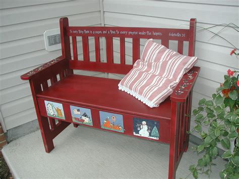 Pin By Doreen Foote On My Craft Work Painted Benches Outdoor Deco