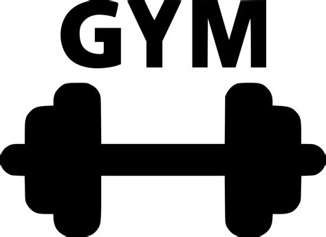 Download Gym Dumbell Svg Png Icon Free Download Gym Clipart Png