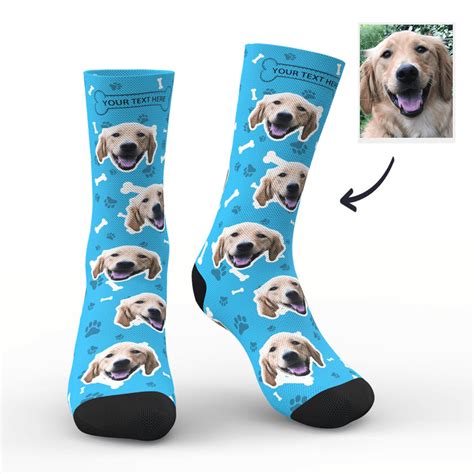 Custom Dog Socks Personalized Pet Photo Socks Dog Lover Socks Etsy