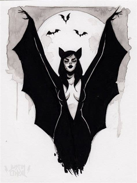 A Bat Fine Art Print 6x8 Etsy Vampire Art Dark Fantasy Art Horror Art