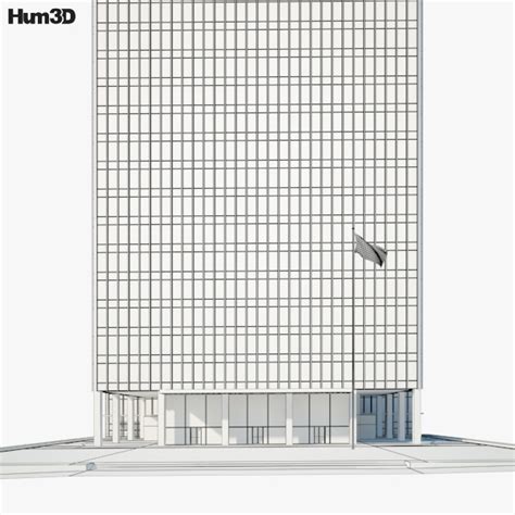 Seagram Building 3d Model Architecture On Hum3d