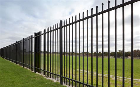 Steel Iron Fence Spear Top Fence Panels 2400mm H X 2100mm W