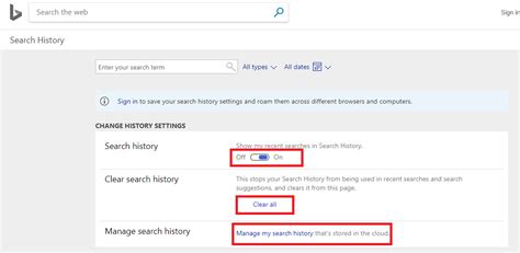 Bing Search History How To View Your Images Video Delete Bing