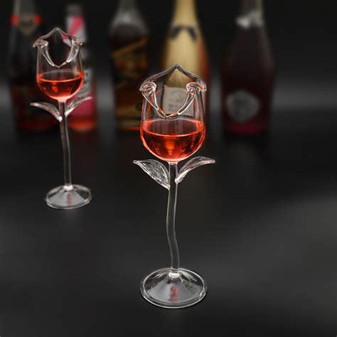 Fancy Red Wine Goblet Wine Cocktail Glasses 100ml Grandado