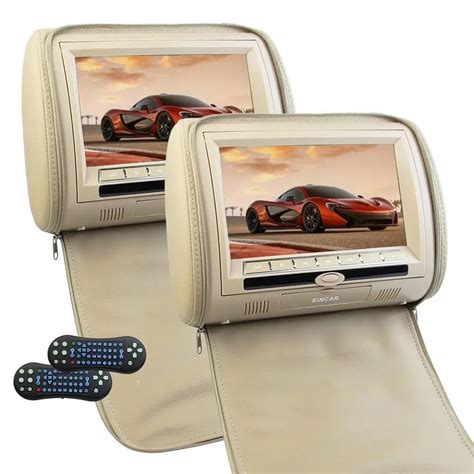 Car Pillow Dvd Cd Headrest Video Dvd Player Eincar 9 Inch Hd 30 Bits