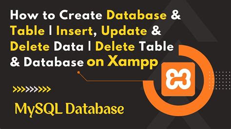 How To Create Database And Table Insert Update And Delete Data Delete