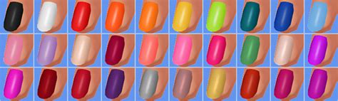 Sims 4 Maxis Match Finds — Veranka S4cc Trendy Nail Polishes Mesh By