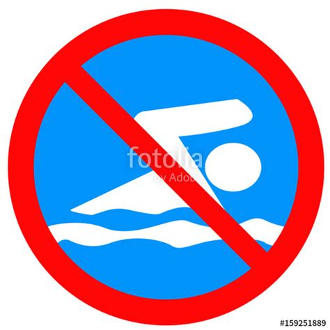 No Swimming Vector At Getdrawings Free Download