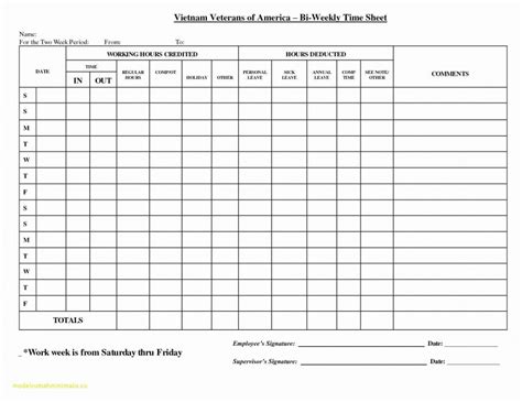 Monthly Timesheet Template Excel Addictionary