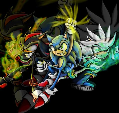 Sonic shadow silver nazo prout battle by ultrasupersayen. powerfull hedgehogs - Sonic, Shadow, and Silver Photo ...