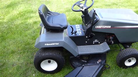 Craftsman Riding Lawn Tractor17 Year Old 38 Inch Cut Youtube