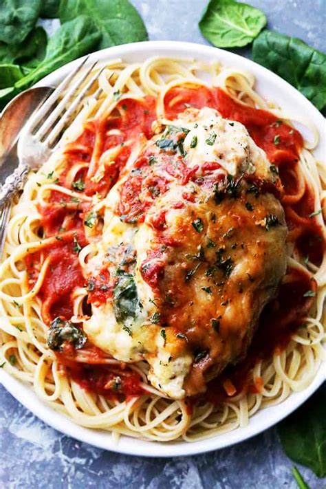 A touch of brown sugar in the seasoning which makes the chicken. Saucy Spinach & Cottage Cheese Stuffed Chicken Recipe ...