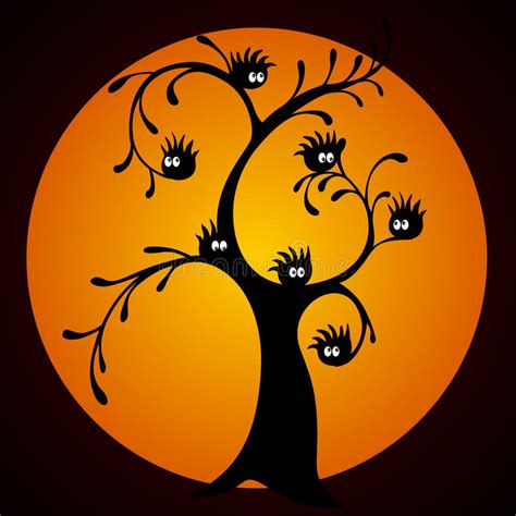 Télécharger L'arbre D'halloween De Ray Bradbury - Arbre de Halloween illustration de vecteur. Illustration du