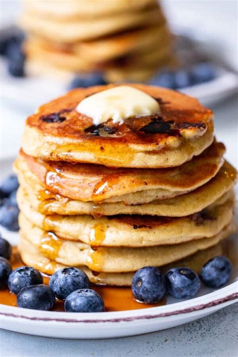 Fluffy Buttermilk Blueberry Pancakes Paleo Nut Free
