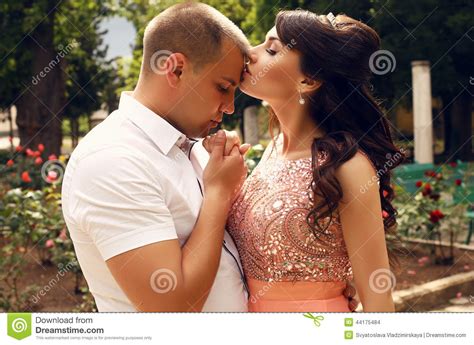 Beautiful Tender Couple Stock Photo Image Of Earring 44175484